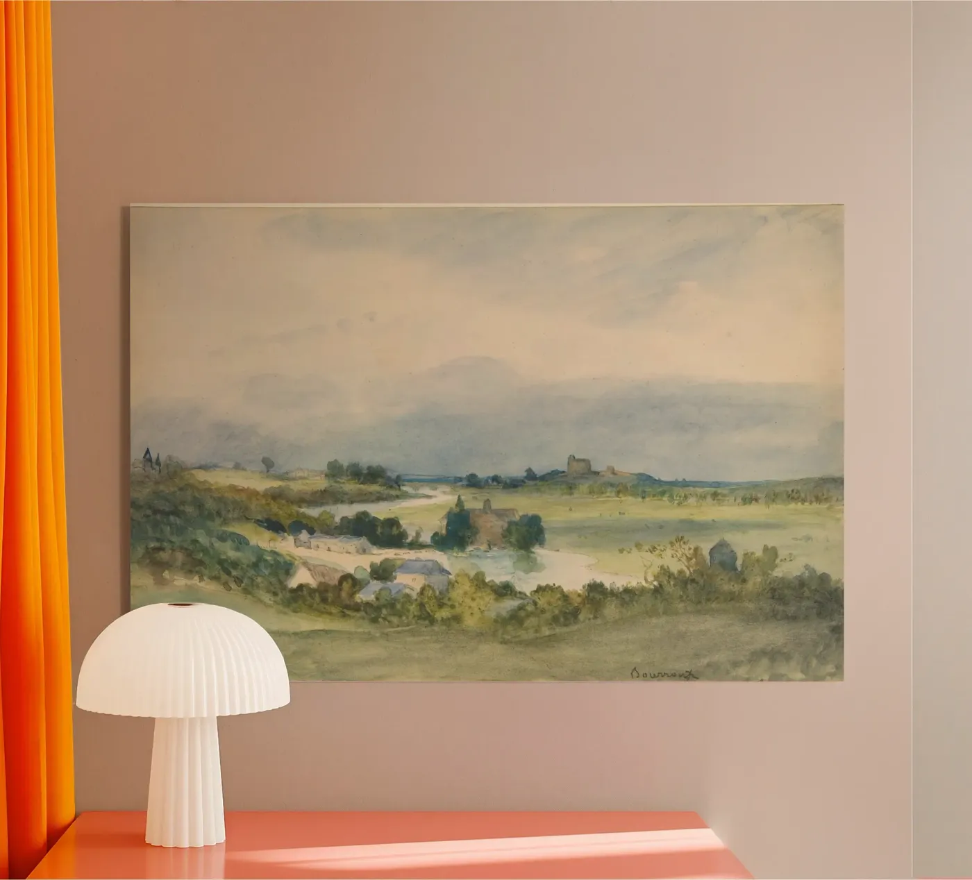 Extensive landscape acryl van vintageshop