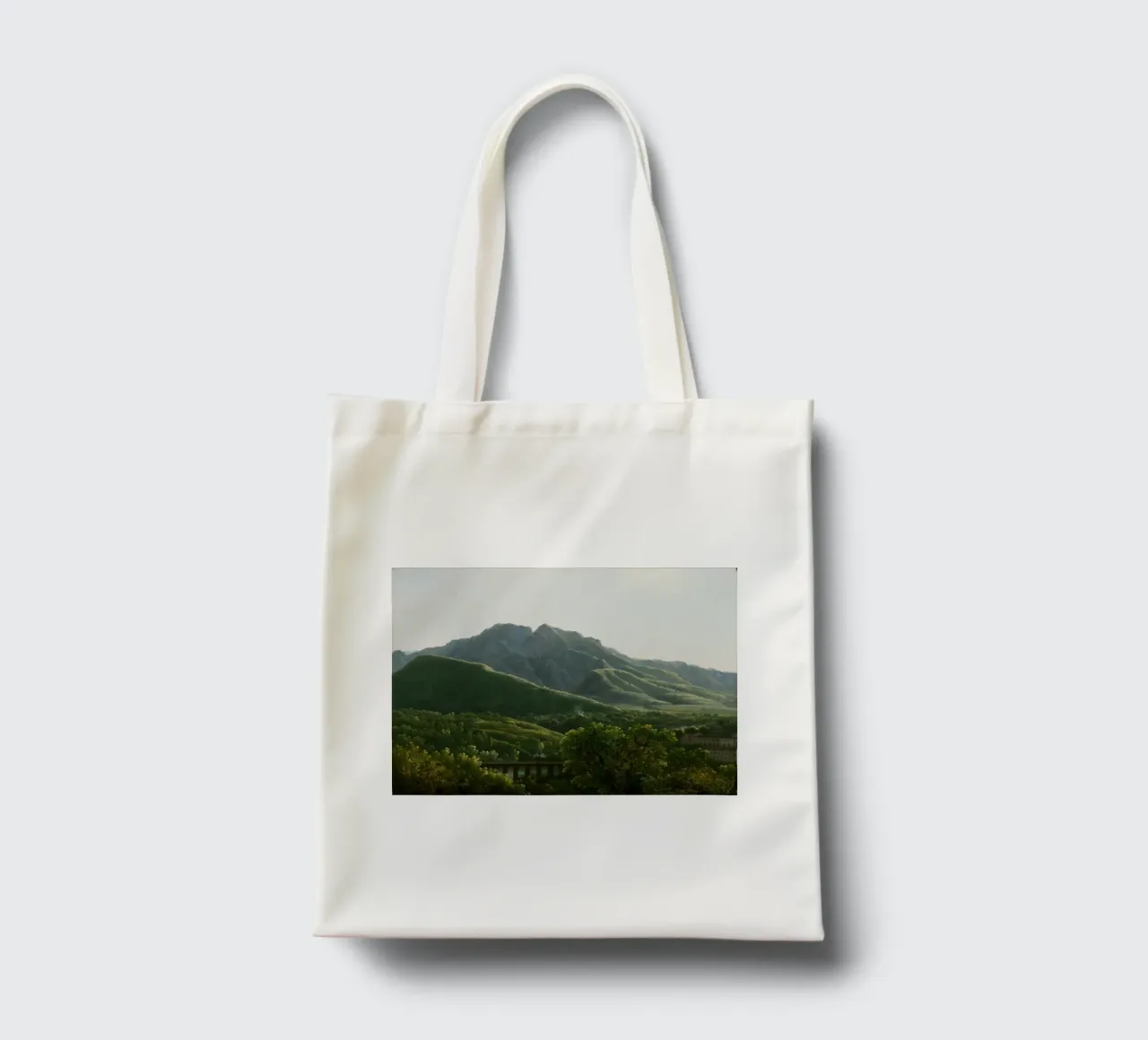 View of the Bridge and Part of the Town of Cava borsa in juta da vintageshop