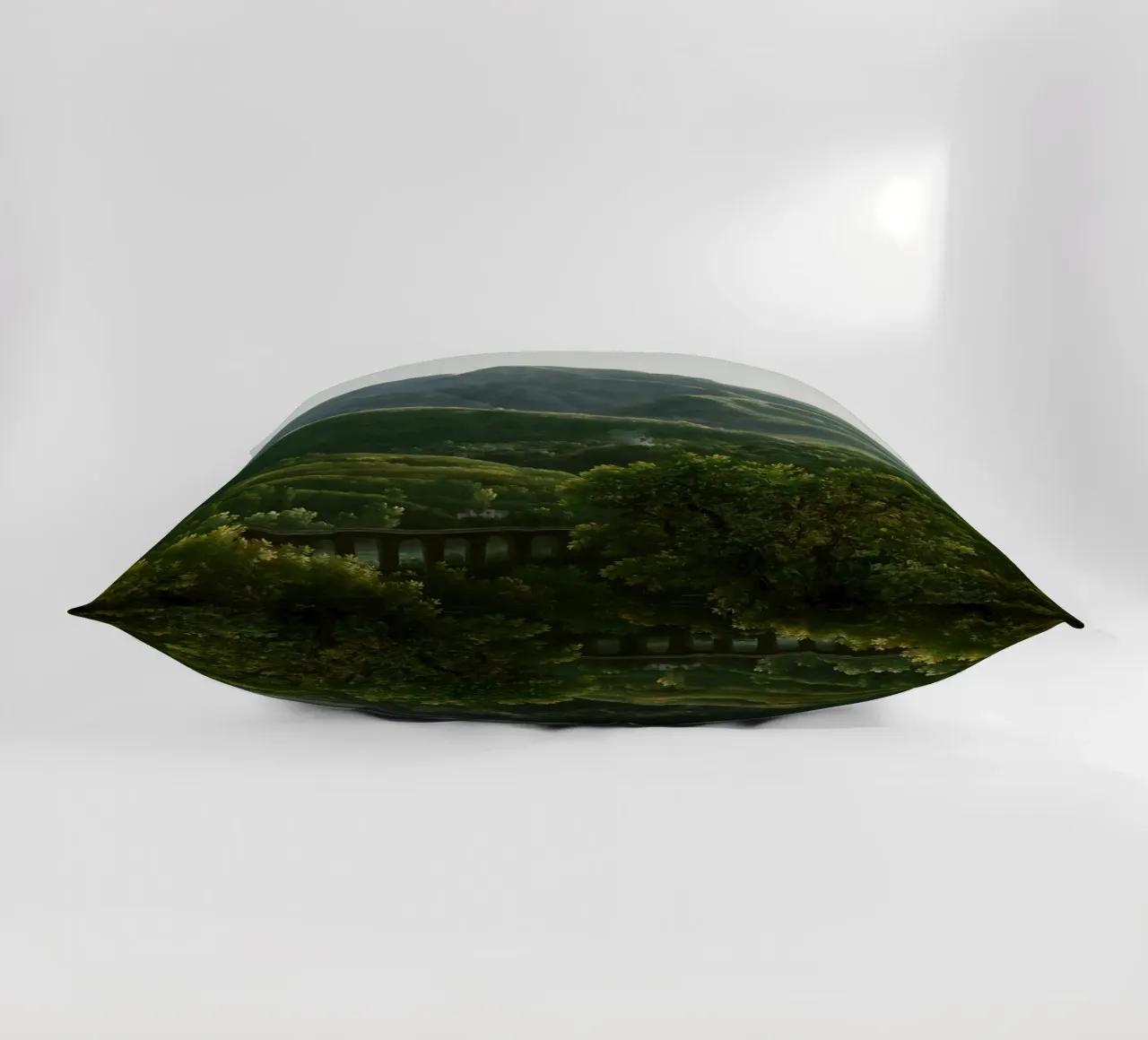 View of the Bridge and Part of the Town of Cava cuscino da vintageshop