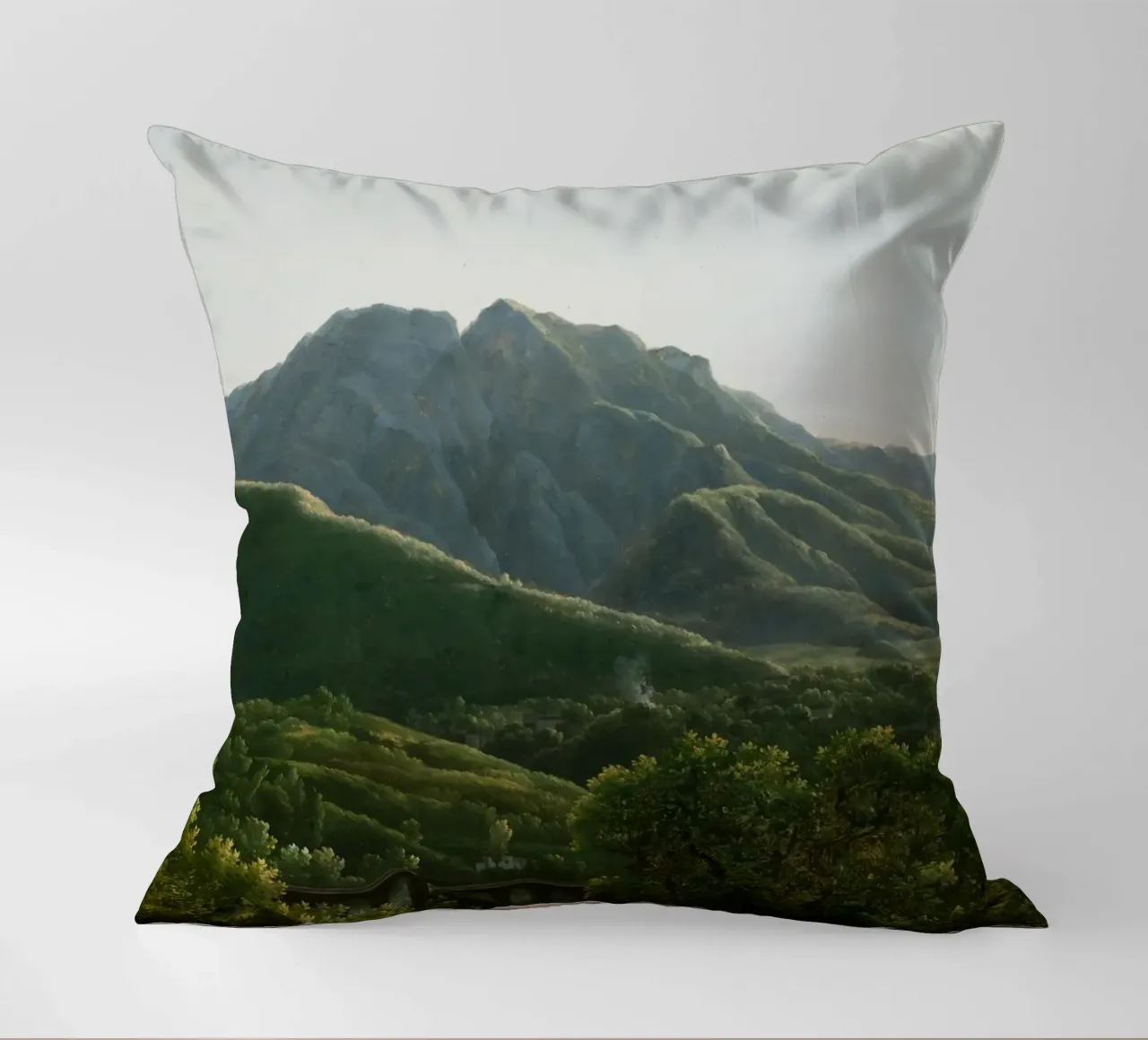 View of the Bridge and Part of the Town of Cava cuscino da vintageshop