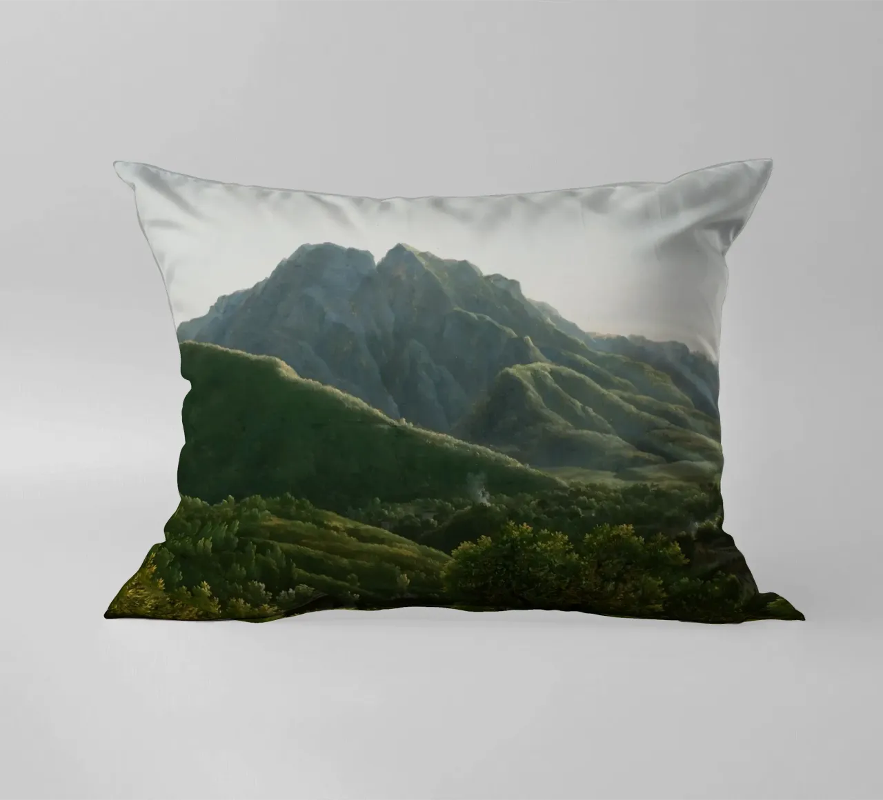 View of the Bridge and Part of the Town of Cava cuscino da vintageshop