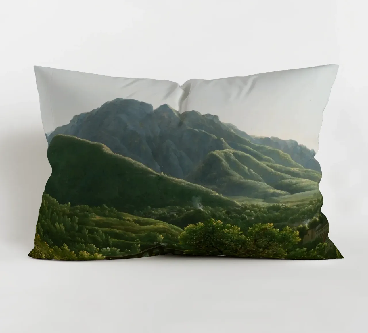 View of the Bridge and Part of the Town of Cava cuscino da vintageshop