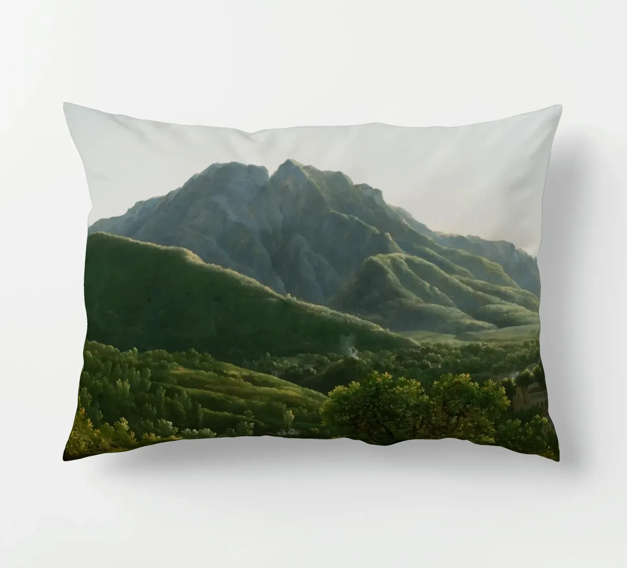 View of the Bridge and Part of the Town of Cava cuscino da vintageshop