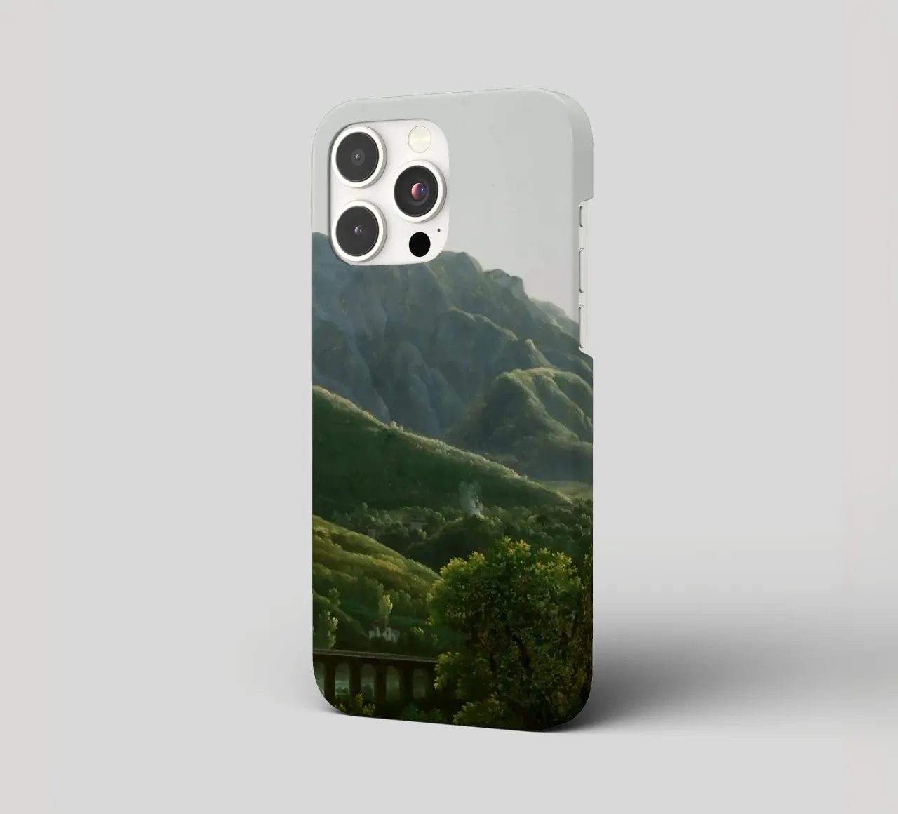 View of the Bridge and Part of the Town of Cava cover iphone da vintageshop