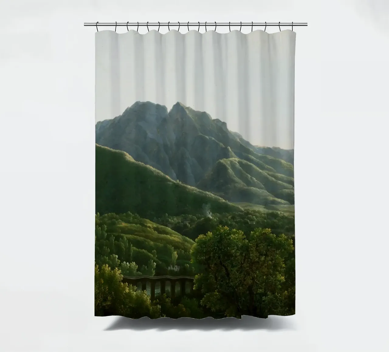 View of the Bridge and Part of the Town of Cava tenda da doccia da vintageshop