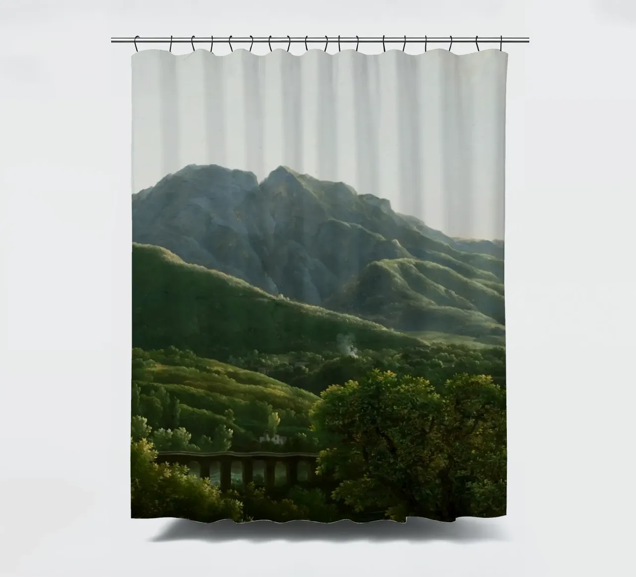 View of the Bridge and Part of the Town of Cava tenda da doccia da vintageshop