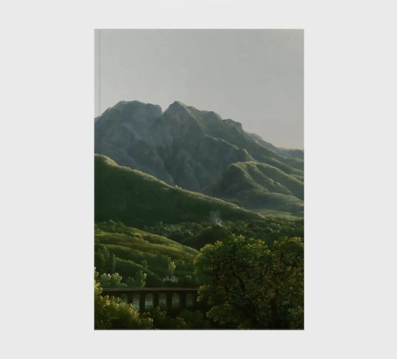 View of the Bridge and Part of the Town of Cava notebook by vintageshop