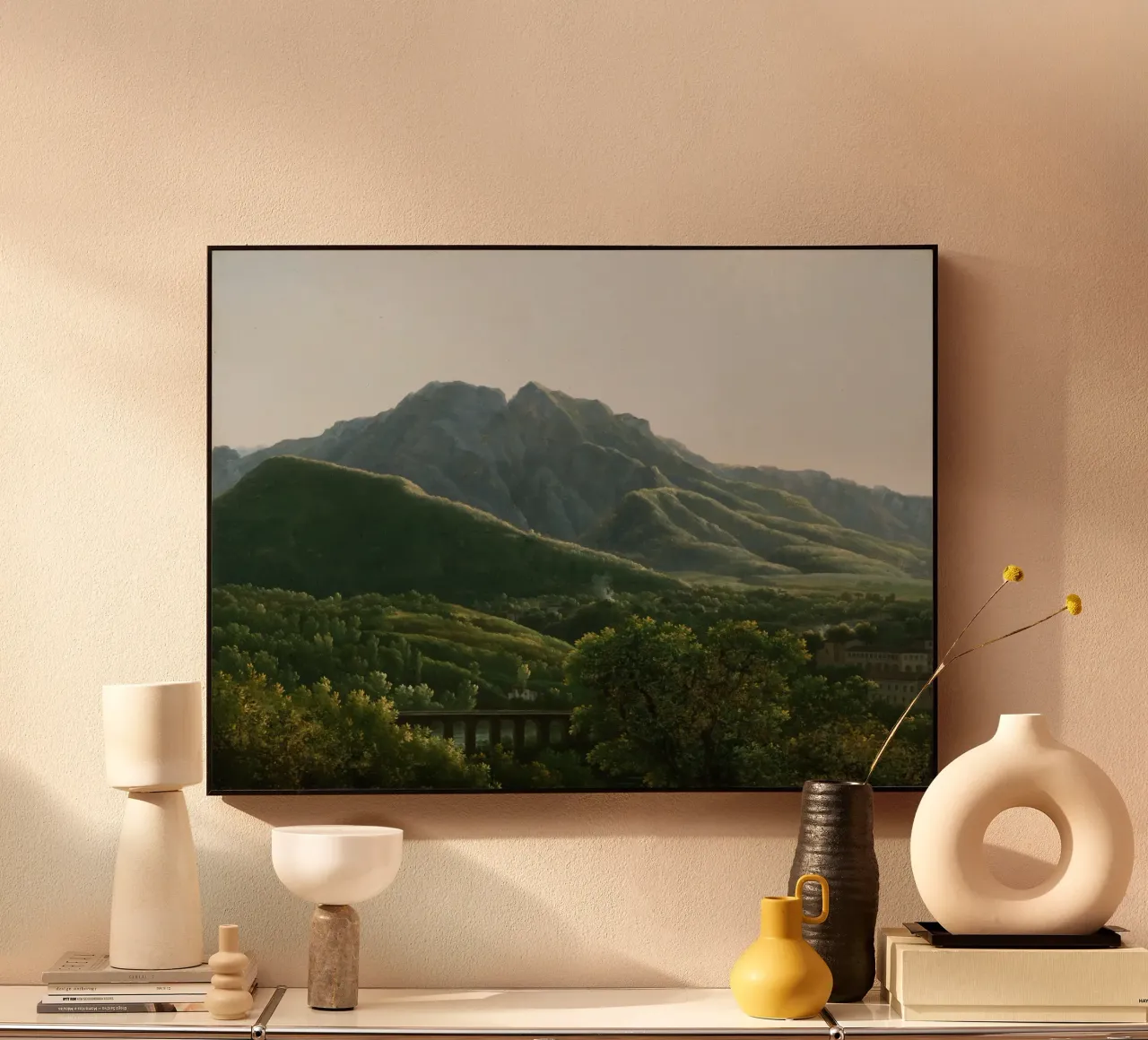 View of the Bridge and Part of the Town of Cava alluminio dibond da vintageshop