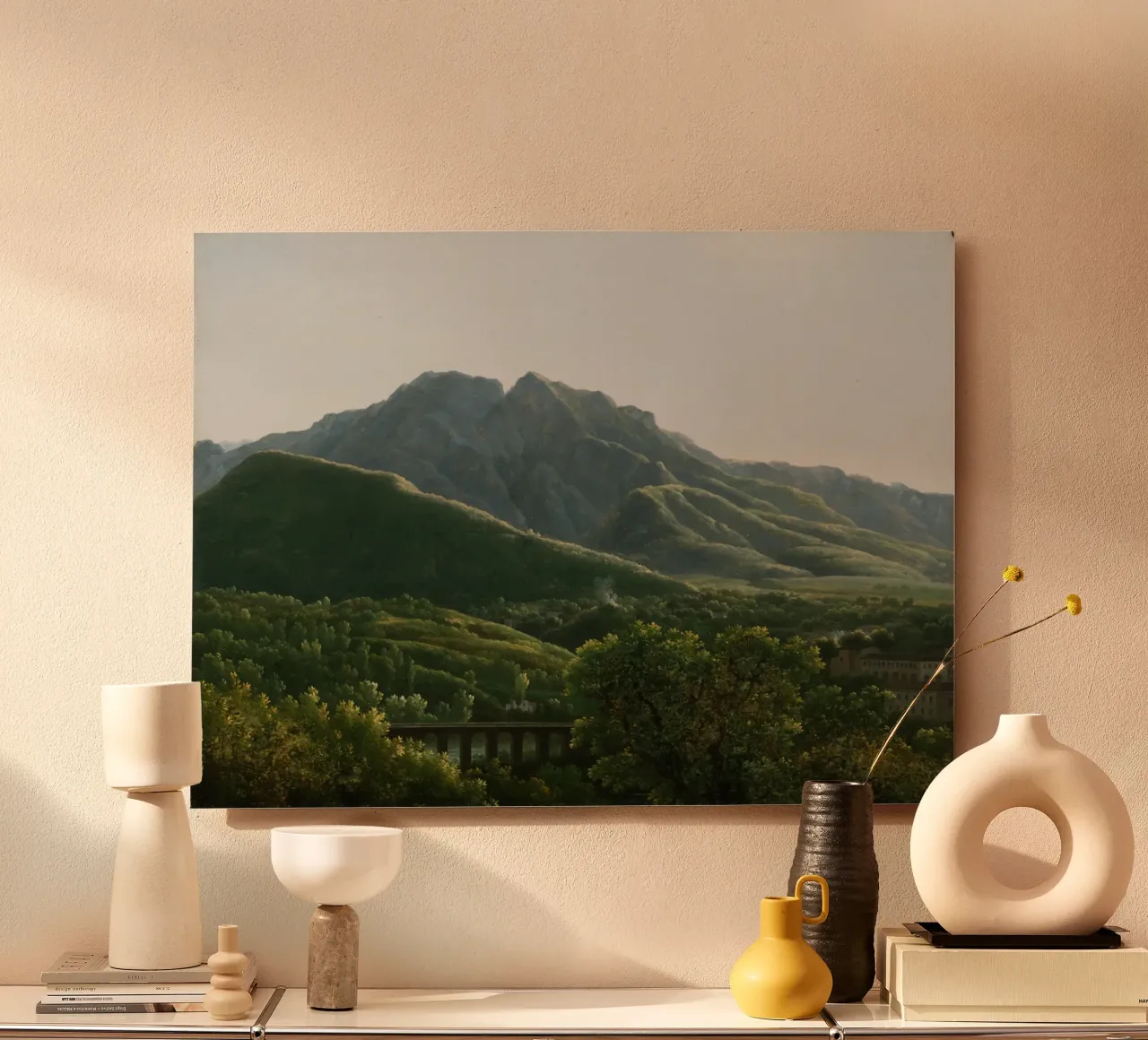 View of the Bridge and Part of the Town of Cava alluminio dibond da vintageshop