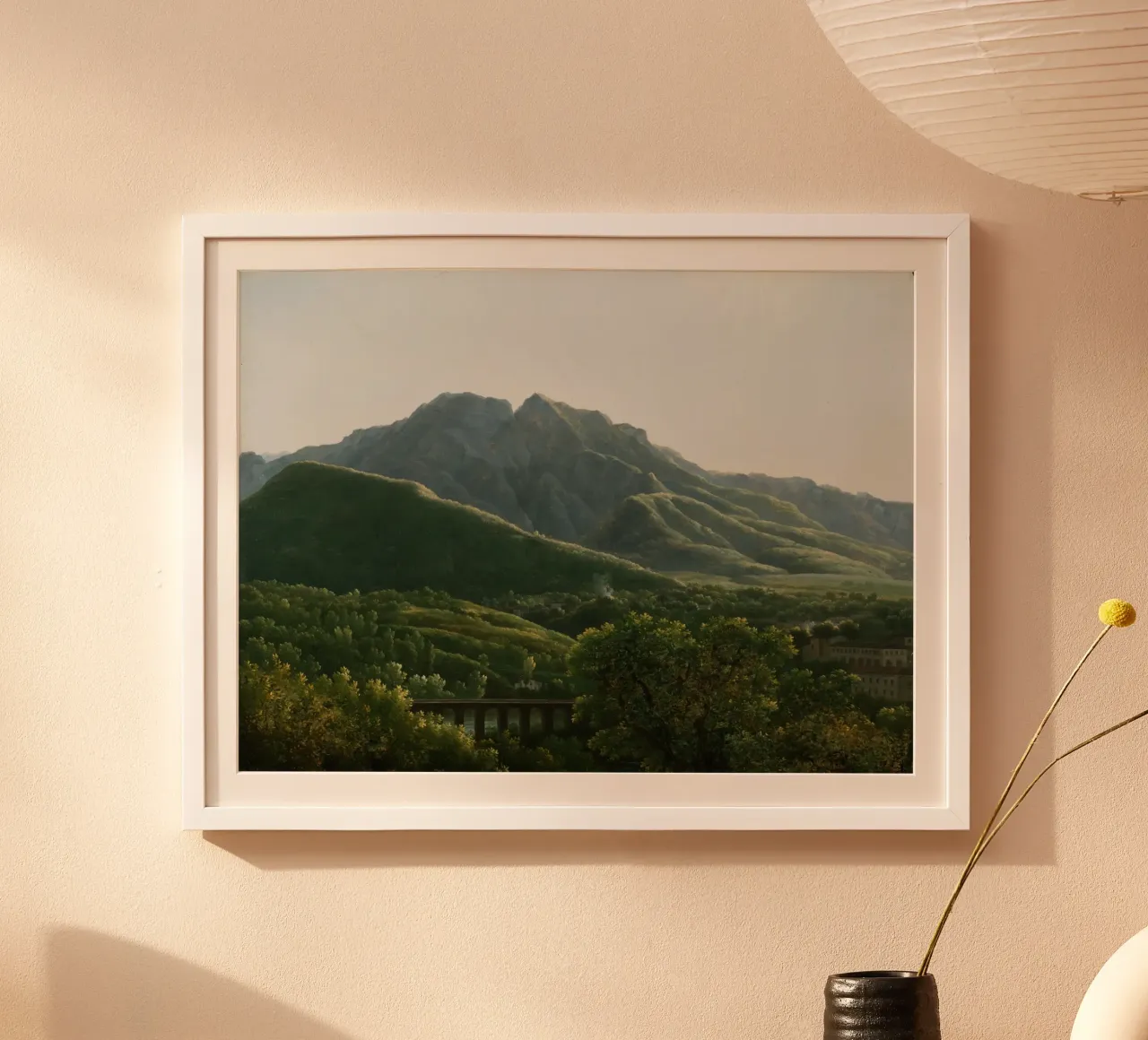 View of the Bridge and Part of the Town of Cava poster da vintageshop