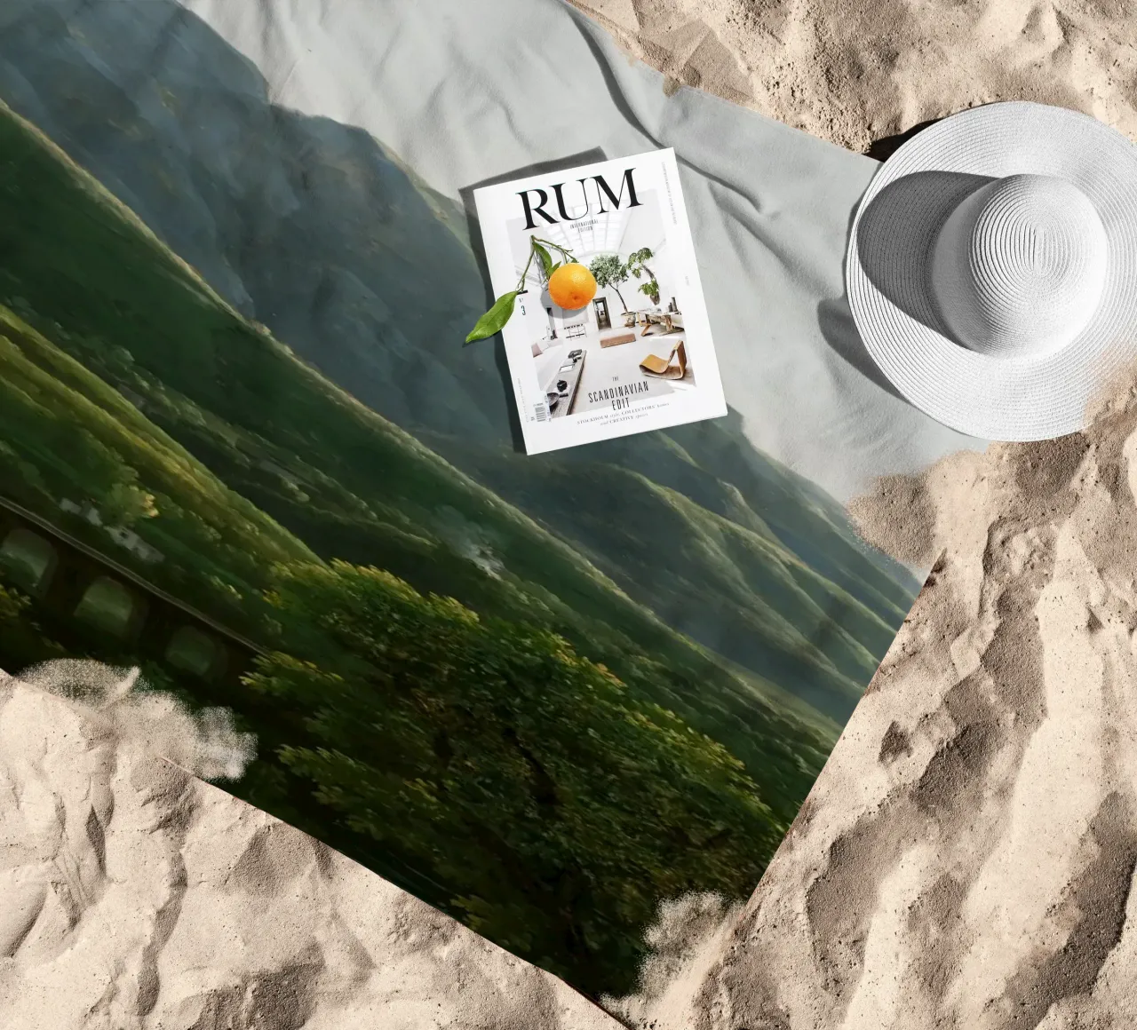 View of the Bridge and Part of the Town of Cava telo mare da vintageshop