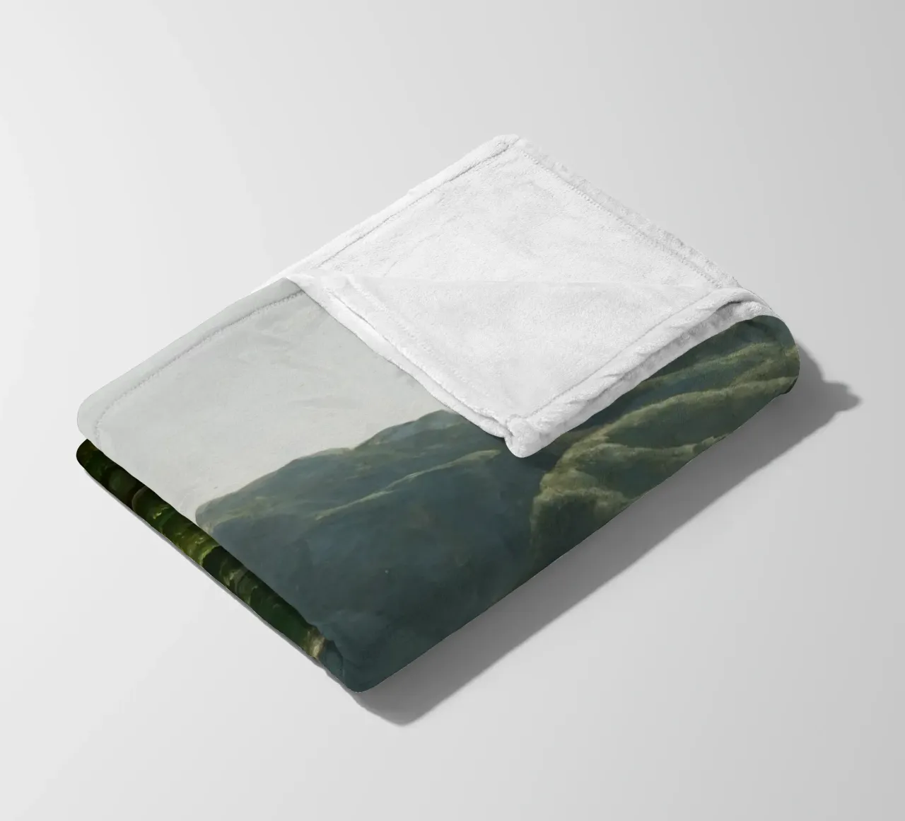 View of the Bridge and Part of the Town of Cava coperta in pile da vintageshop