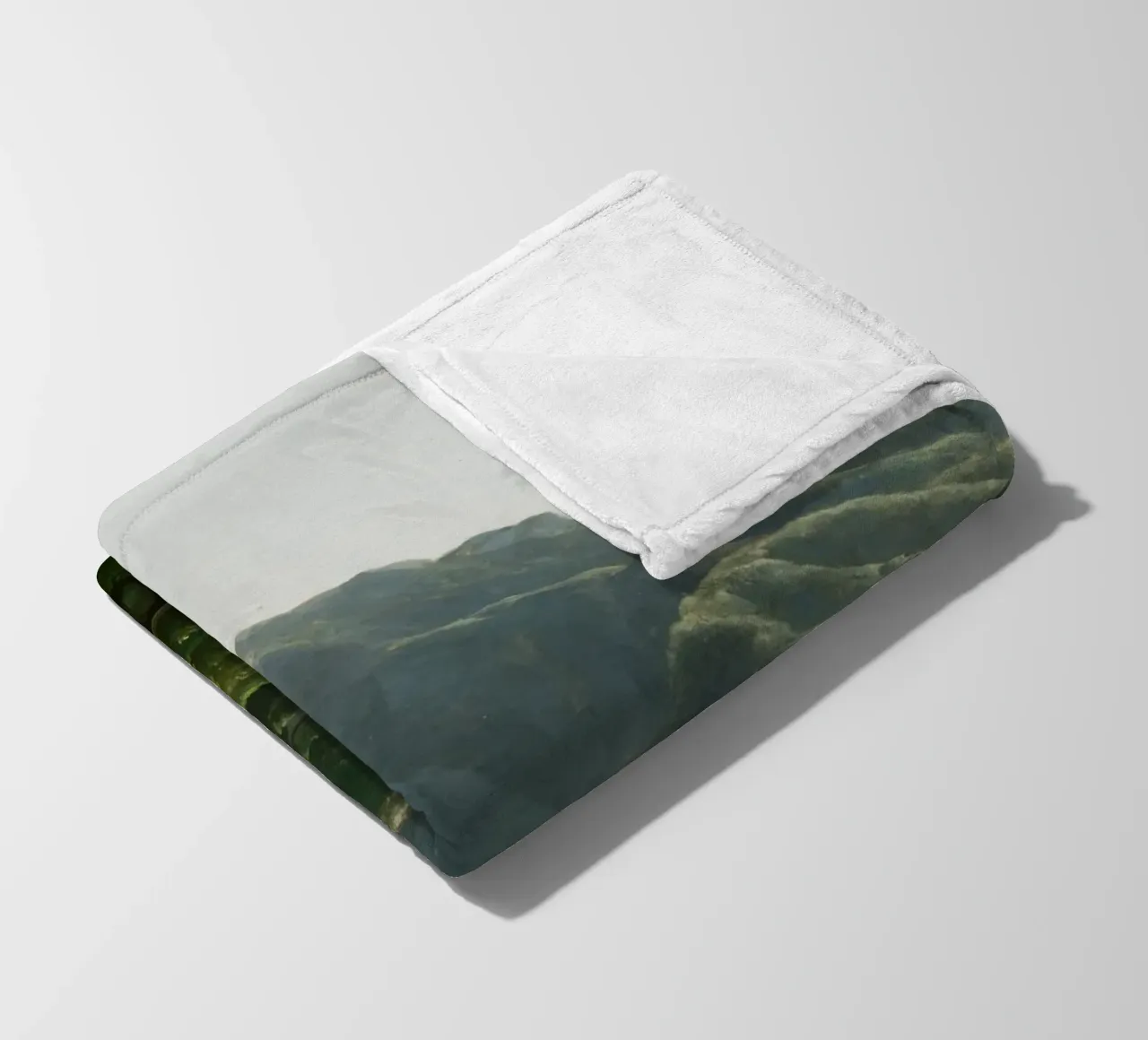 View of the Bridge and Part of the Town of Cava coperta in pile da vintageshop