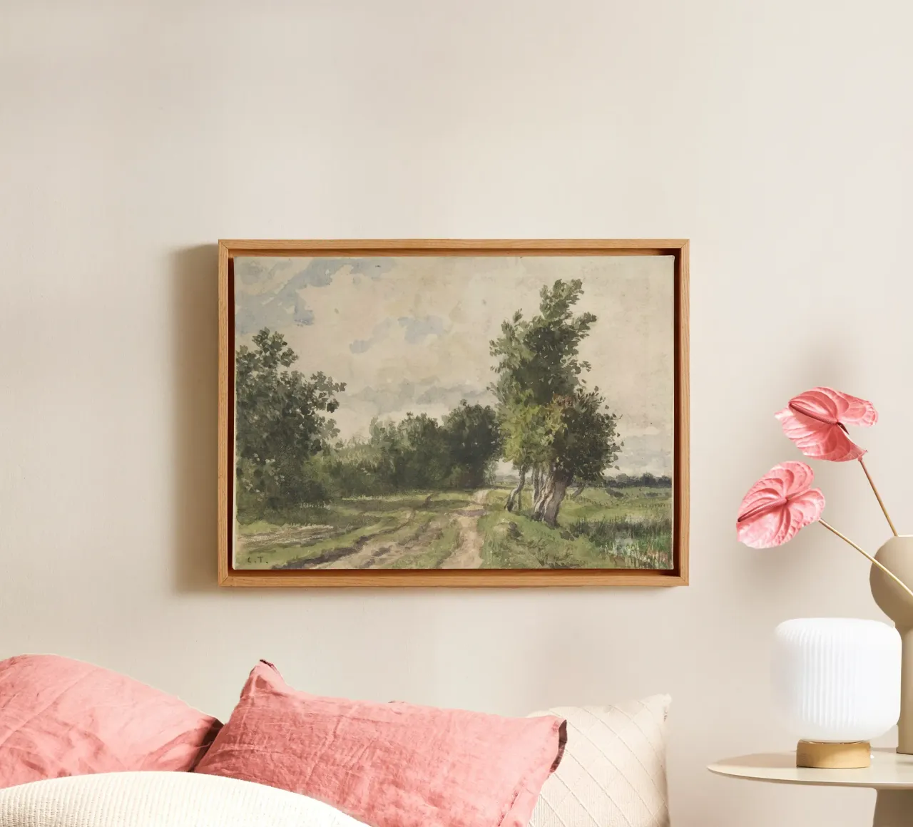 Landscape tela con Cornice a cassetta da vintageshop