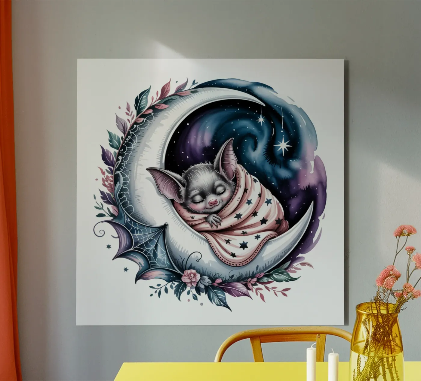 Sleeping bat pannello forex da Sasyall Graphics