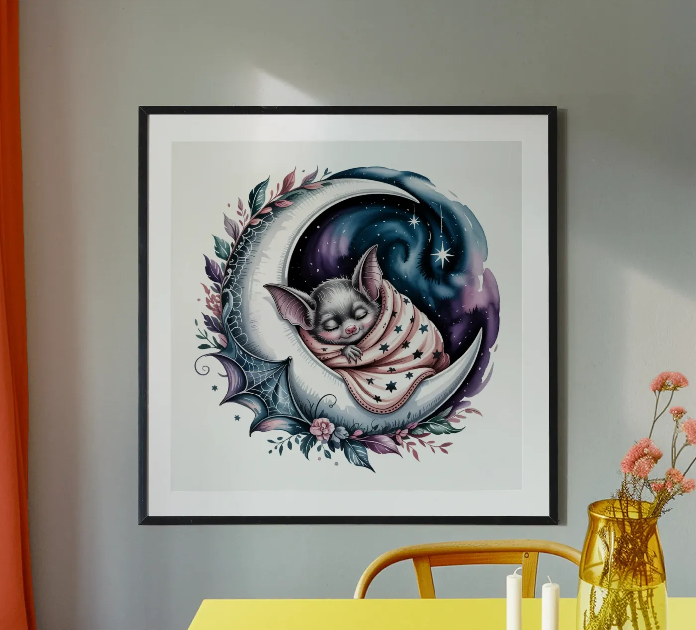 Sleeping bat poster da Sasyall Graphics