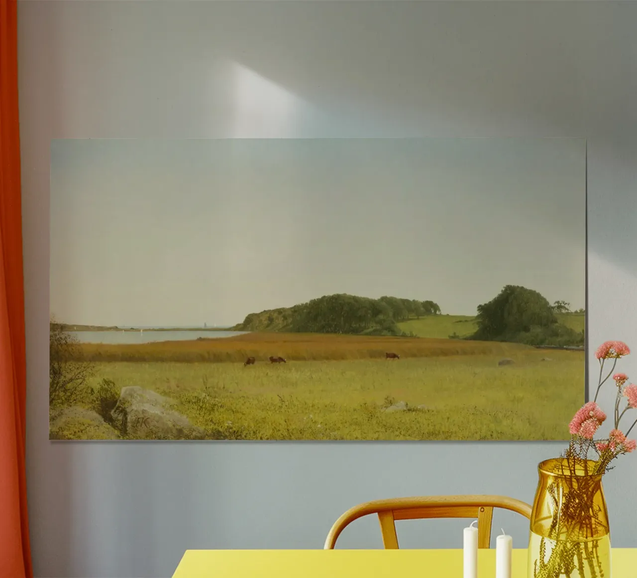 Almy's Pond, Newport poster con telaio in legno da vintageshop
