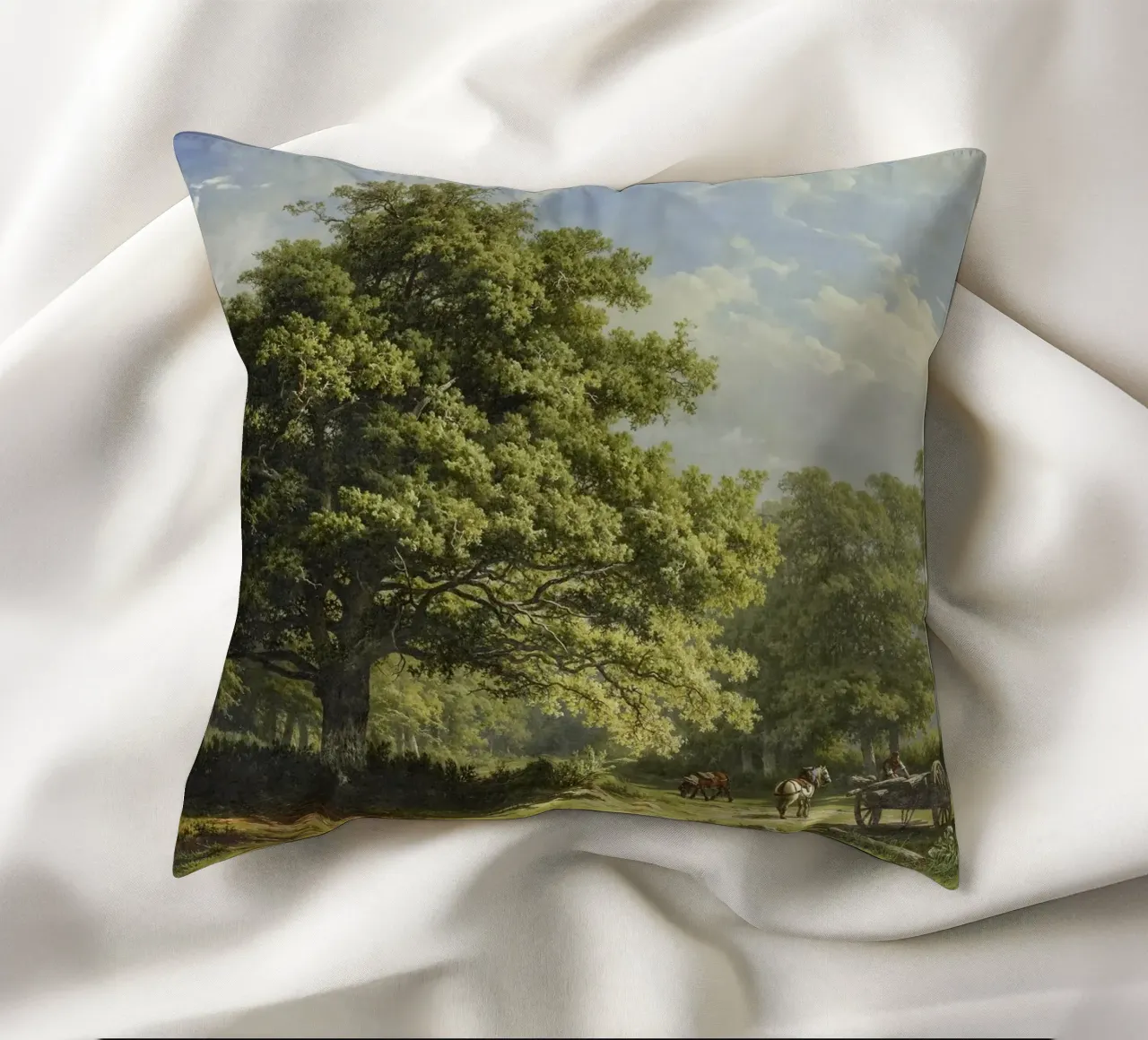 View in the Bentheim Forest cuscino da vintageshop