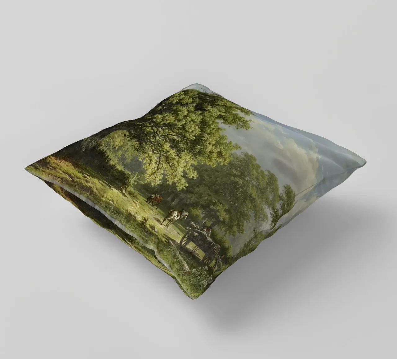 View in the Bentheim Forest cuscino da vintageshop
