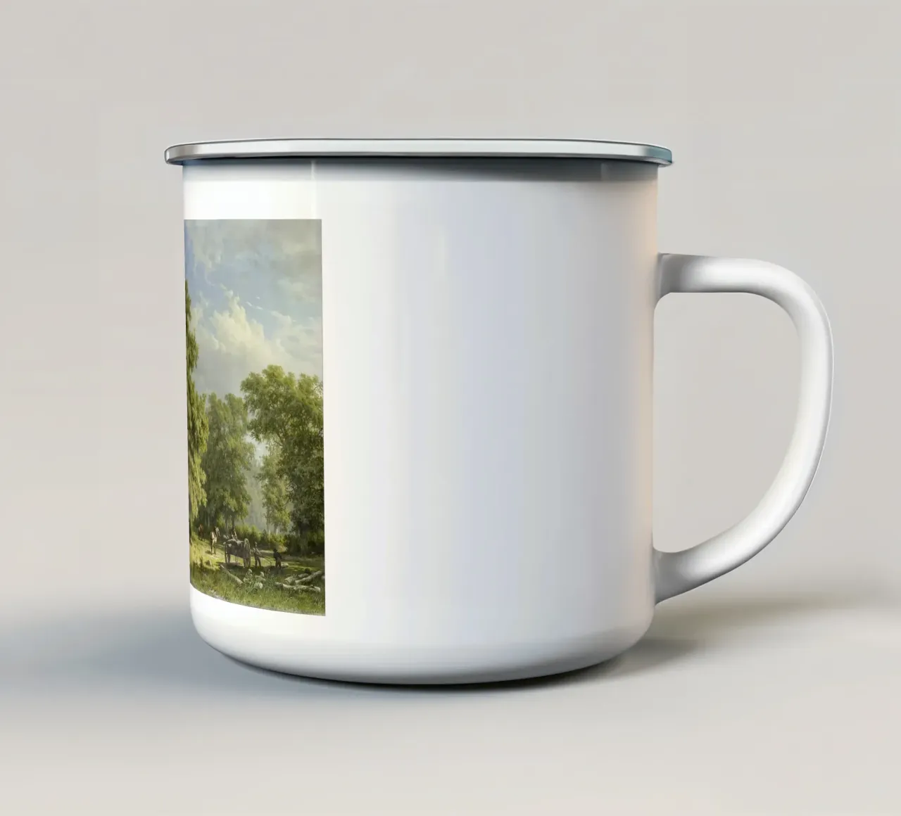 View in the Bentheim Forest tazza in smalto da vintageshop