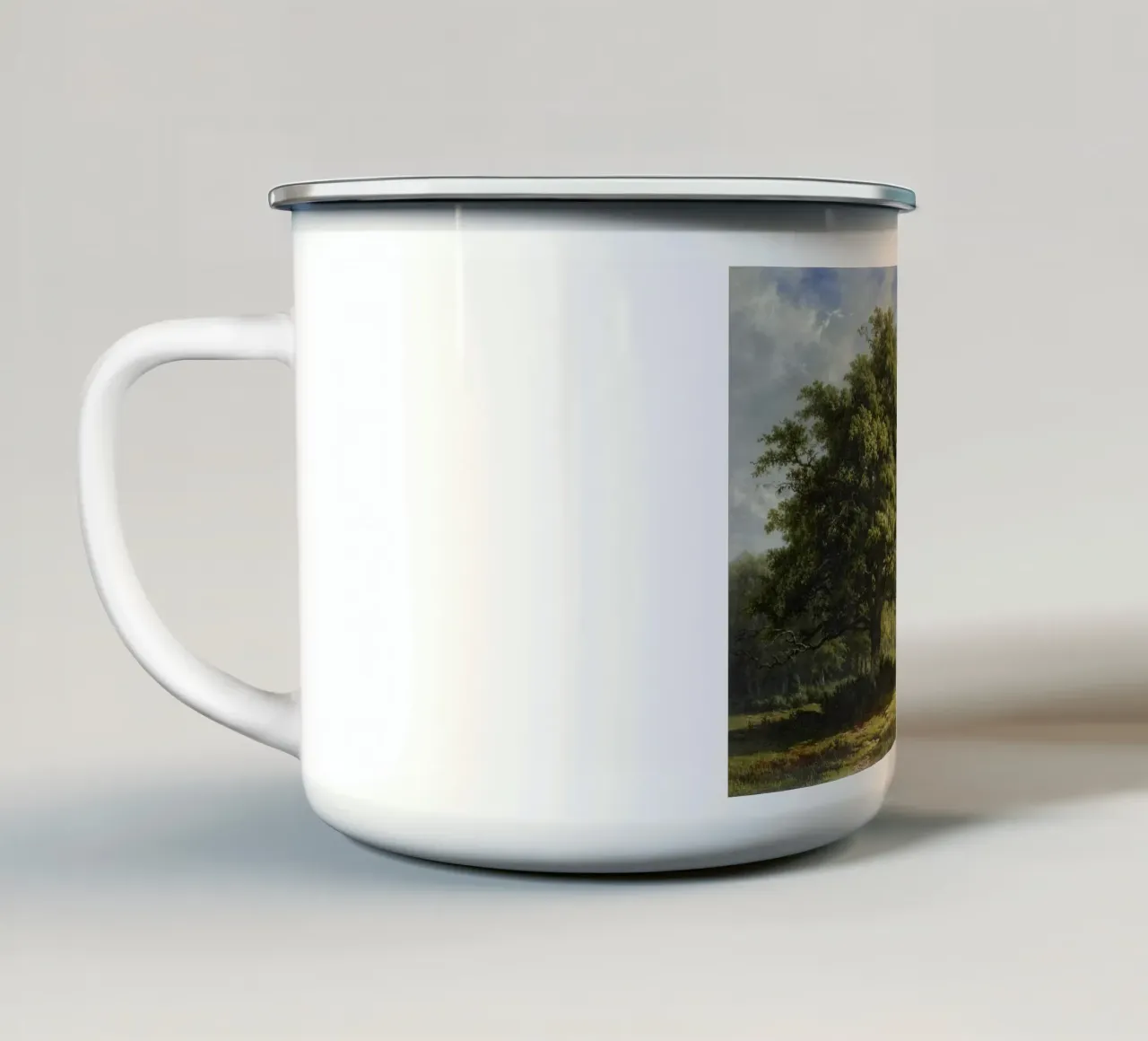 View in the Bentheim Forest tazza in smalto da vintageshop
