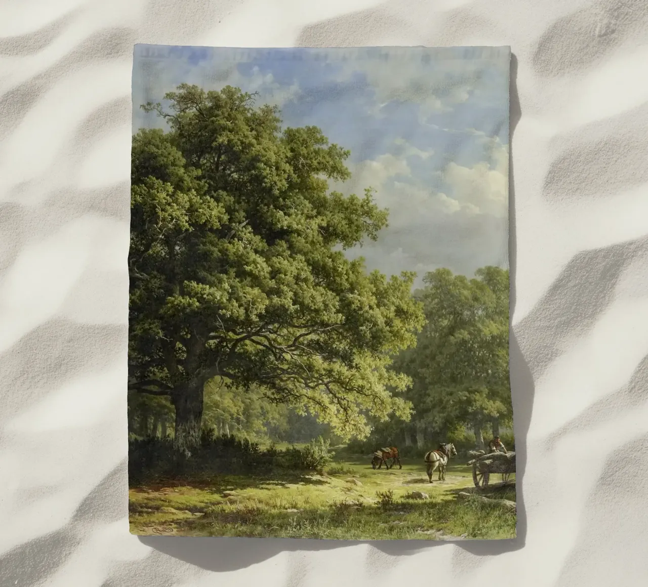 View in the Bentheim Forest telo mare da vintageshop