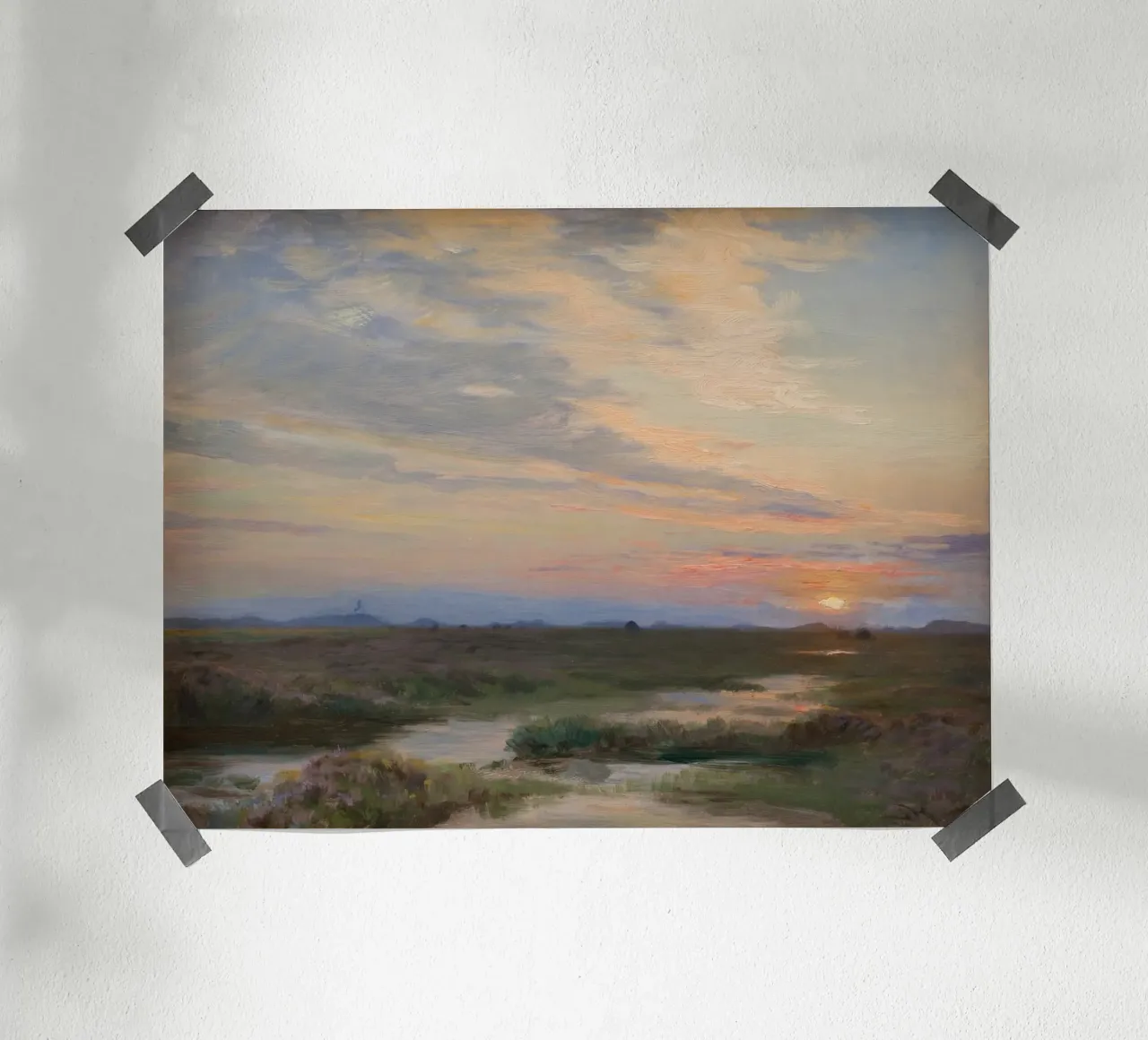 Evening at Skagen poster con telaio in plastica da vintageshop