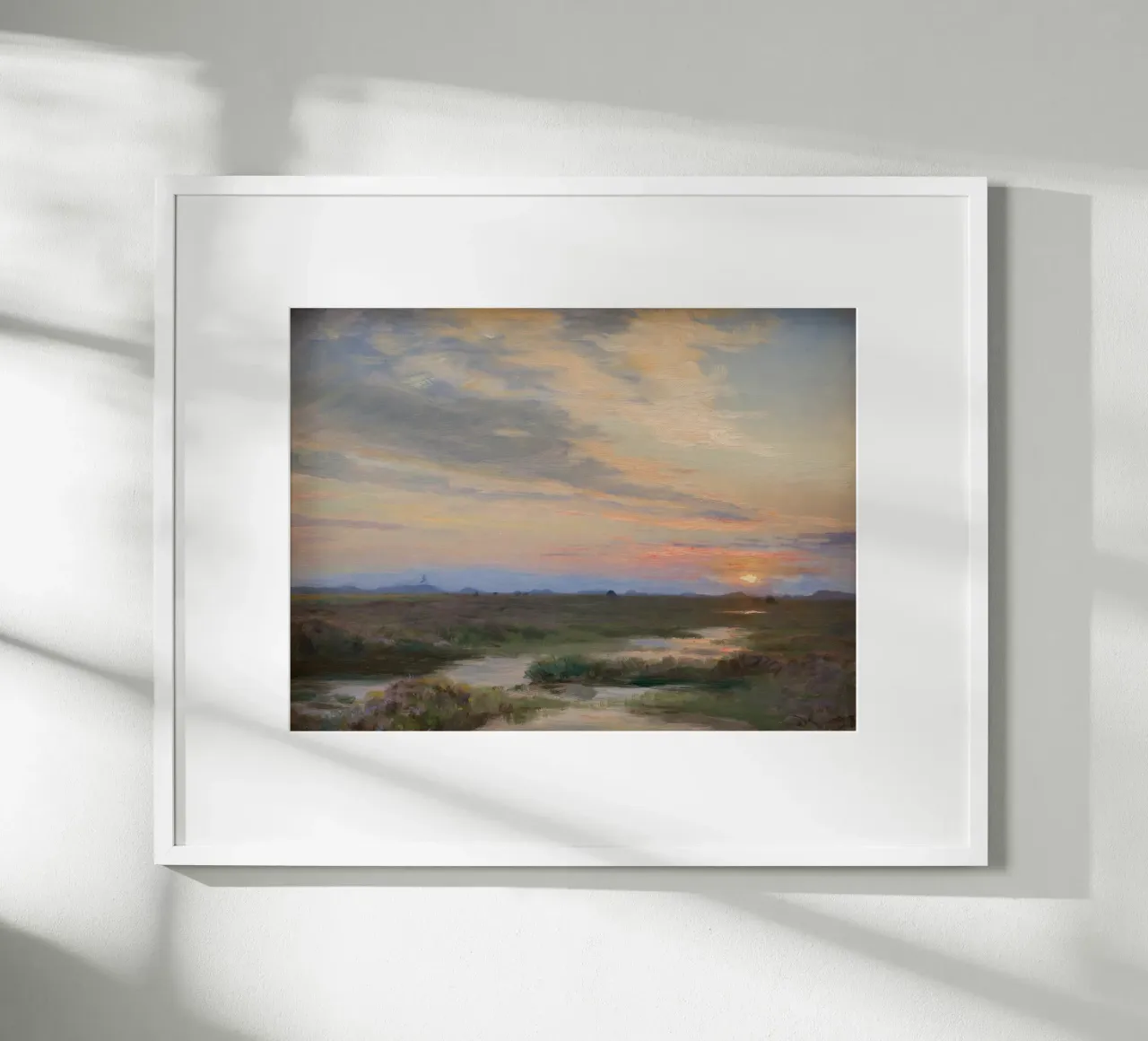 Evening at Skagen poster con telaio in plastica da vintageshop