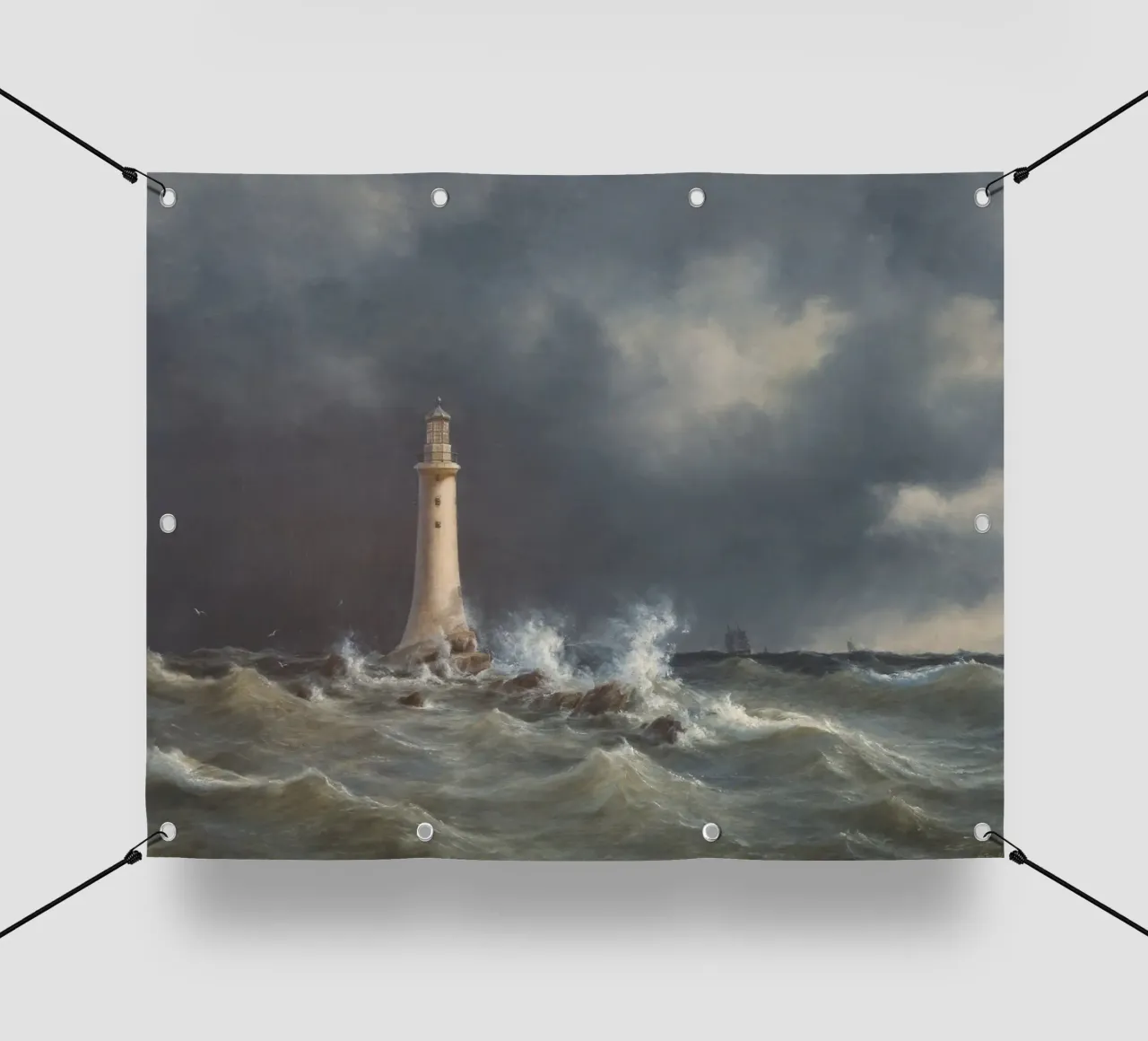 Eddystone Lighthouse telo in pvc da vintageshop