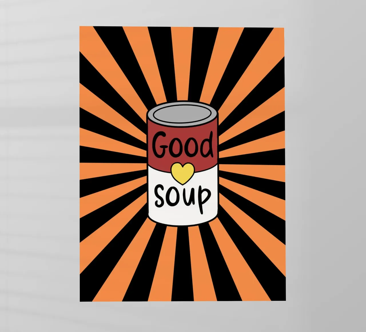 Retro soup pellicola backlit da PinkCandyWalls