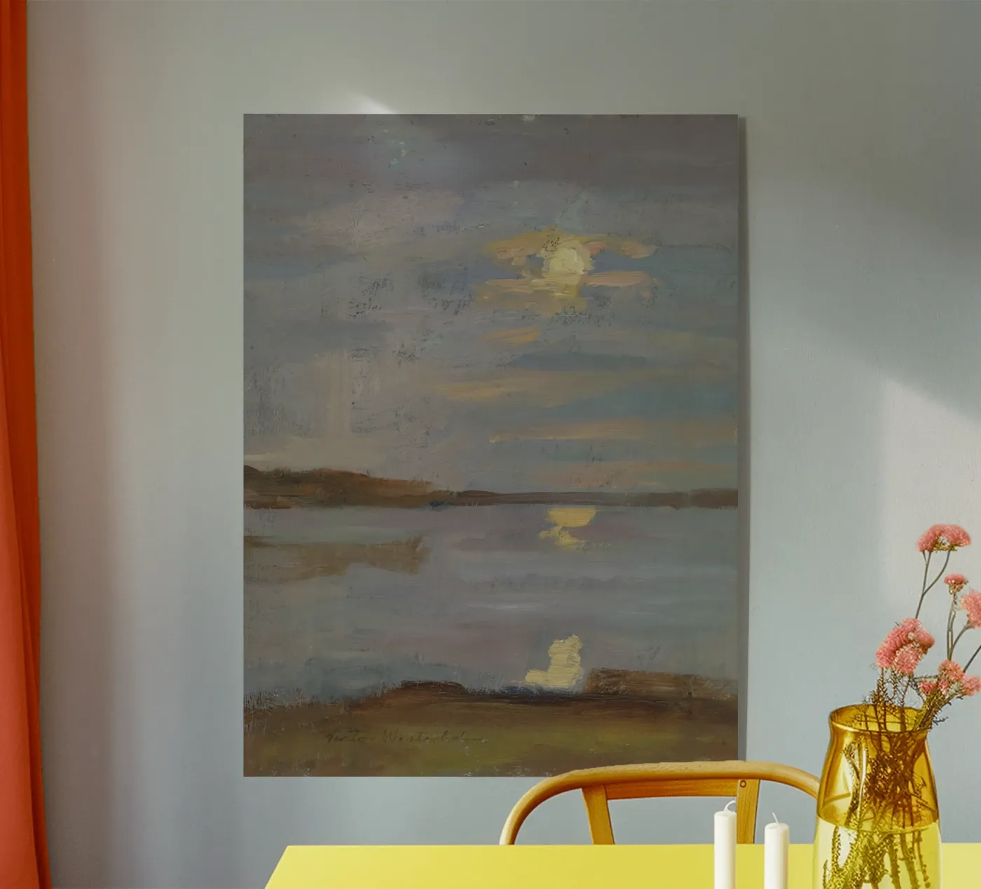 Evening sun Acryl-Glas von vintageshop