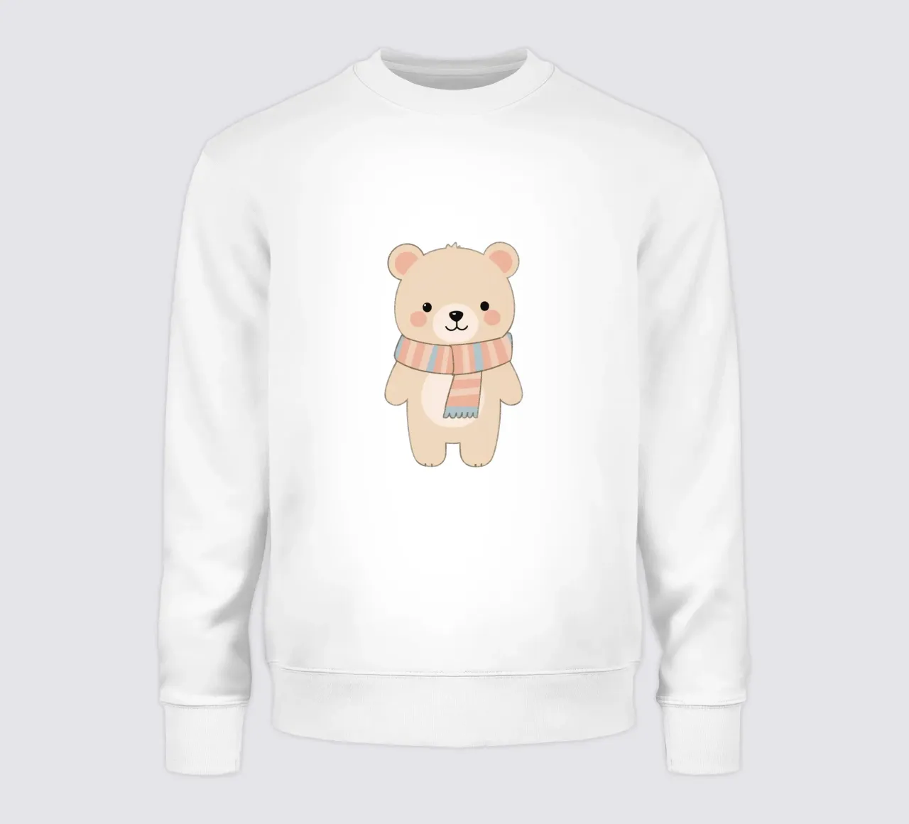 Orsetto carino con sciarpa felpa da DesignDoodle