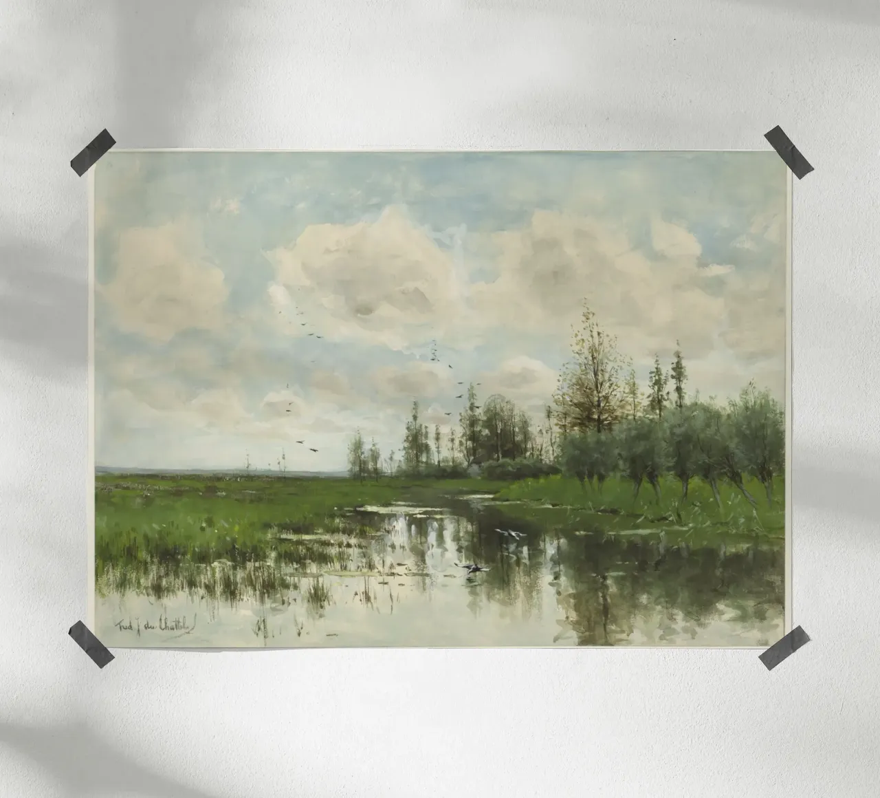 lagoon landscape poster da vintageshop