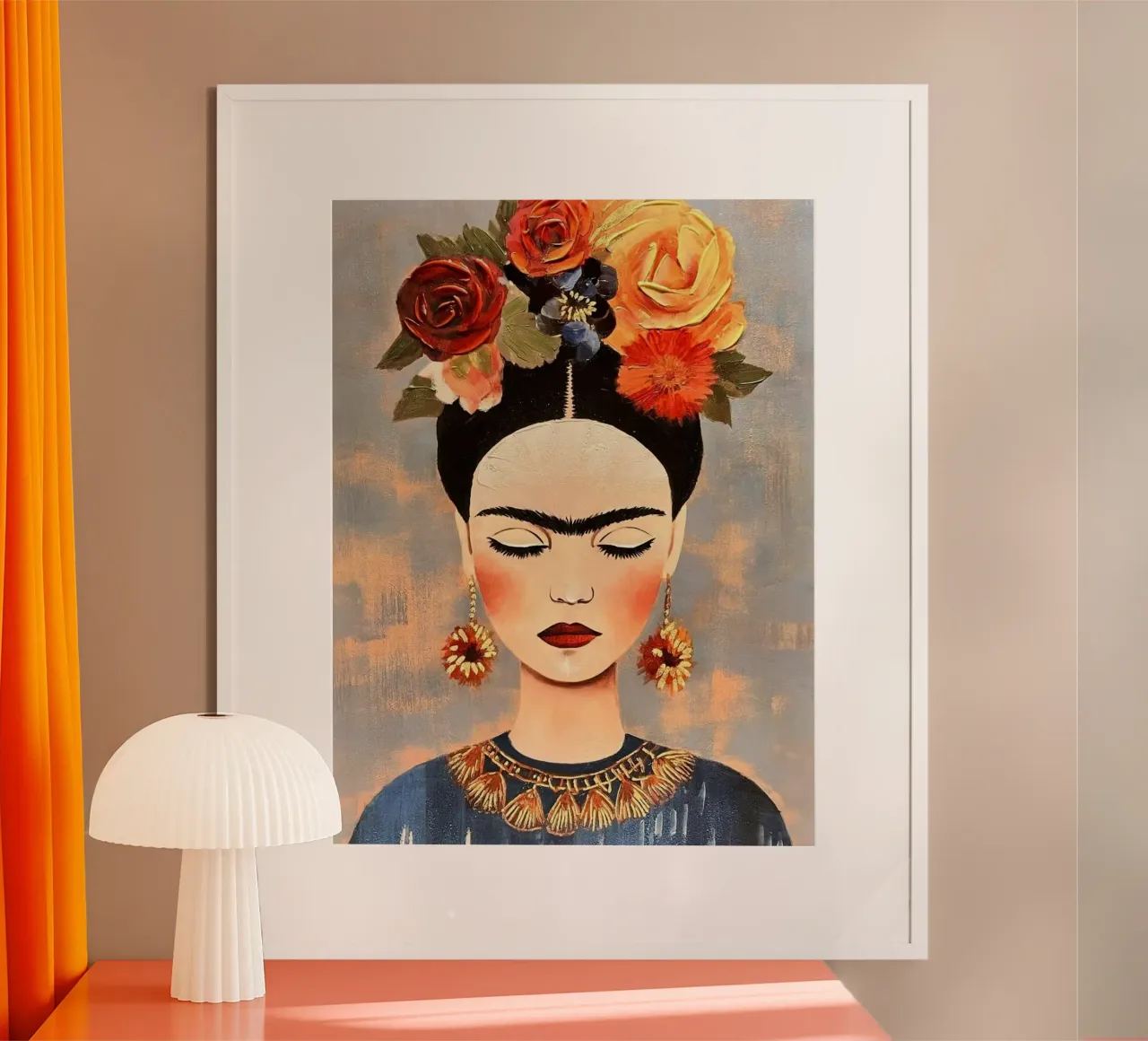 posture woman in flower poster da melts