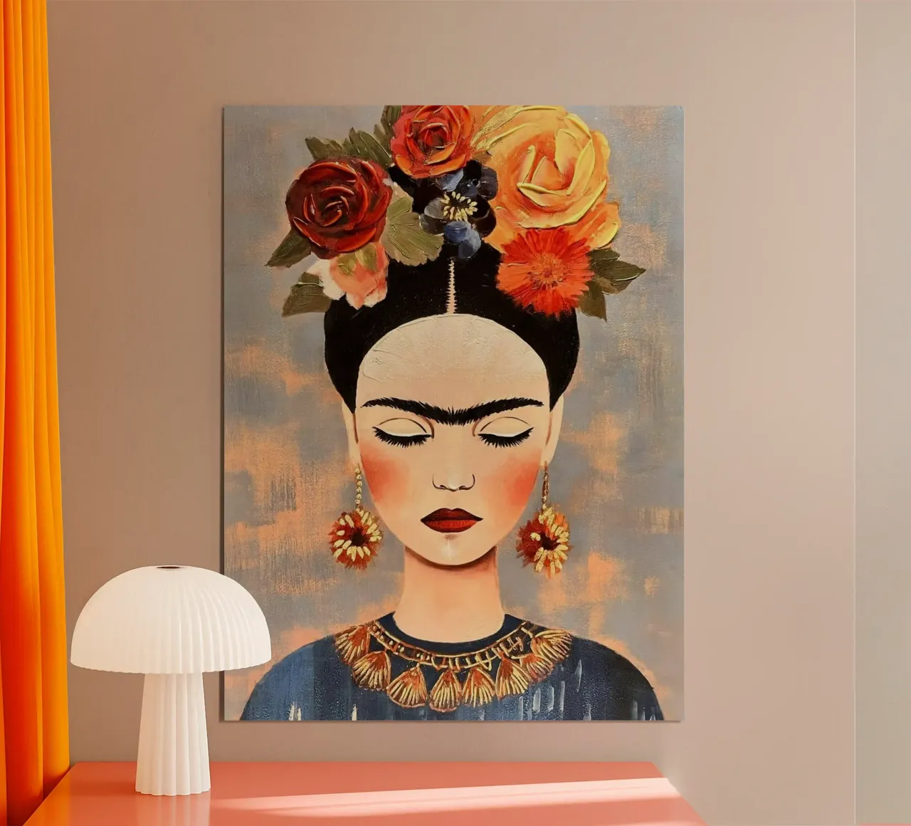 posture woman in flower poster da melts