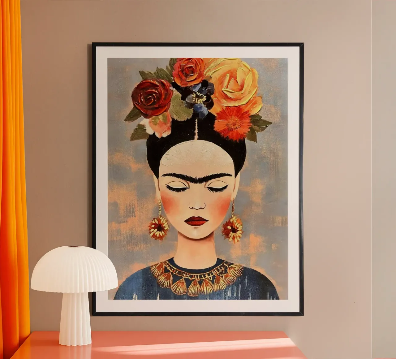 posture woman in flower poster da melts