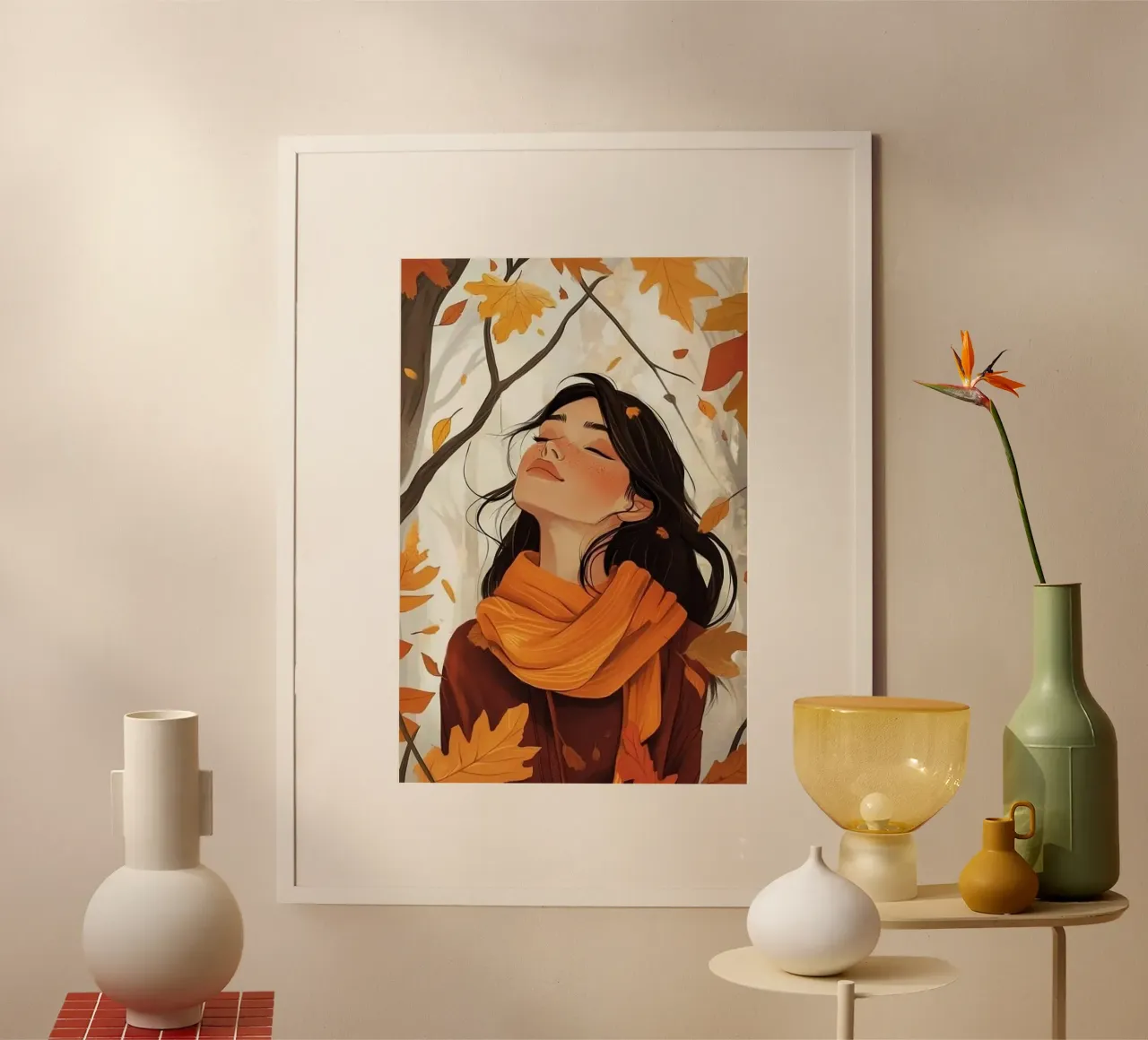 girl in yellow forest poster da hamily