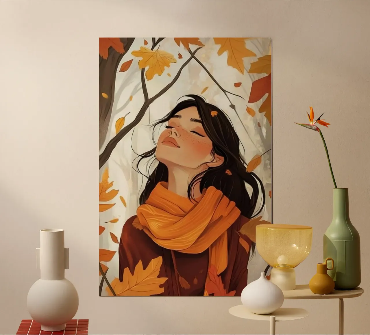 girl in yellow forest poster da hamily