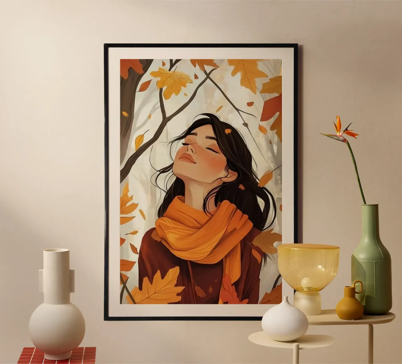 girl in yellow forest poster da hamily