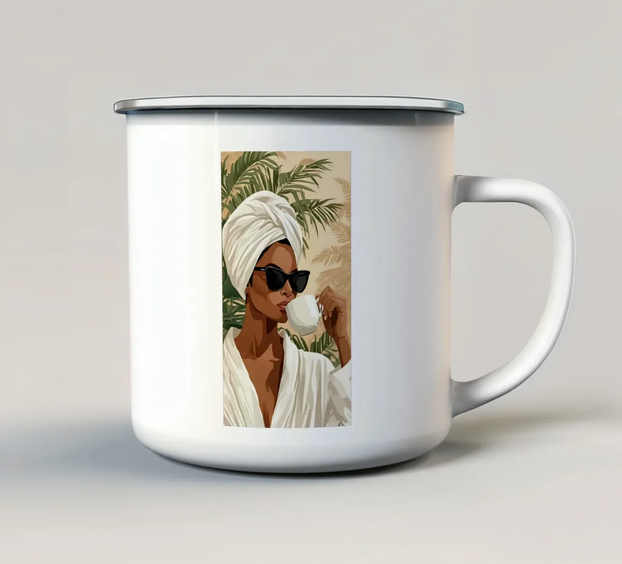 coffee in sunset tazza in smalto da melts