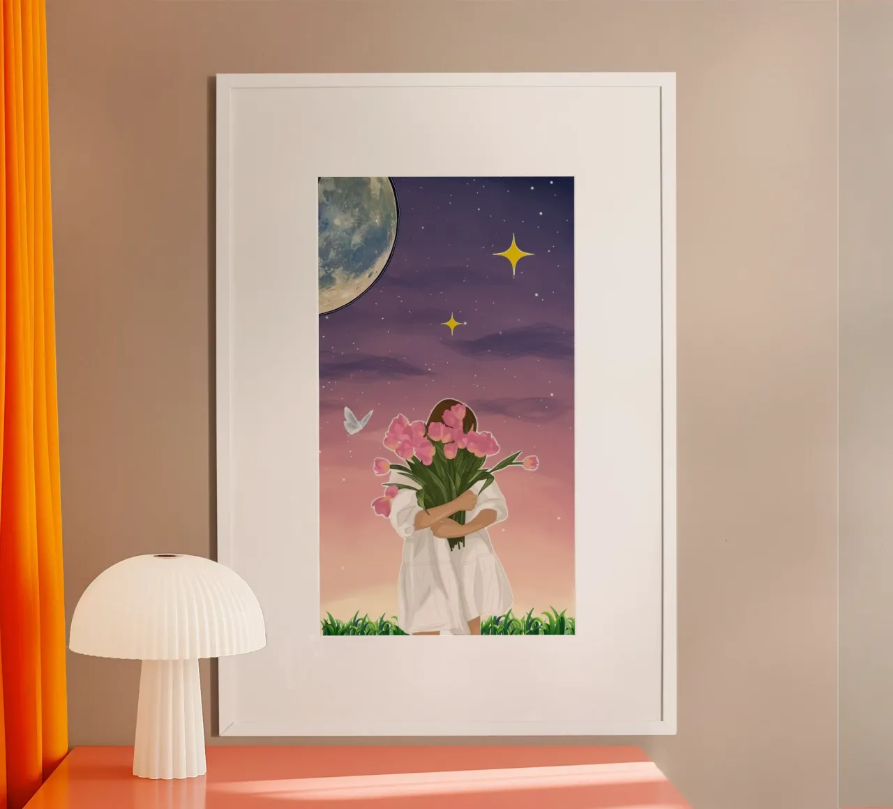 hold the flower in night poster da melts