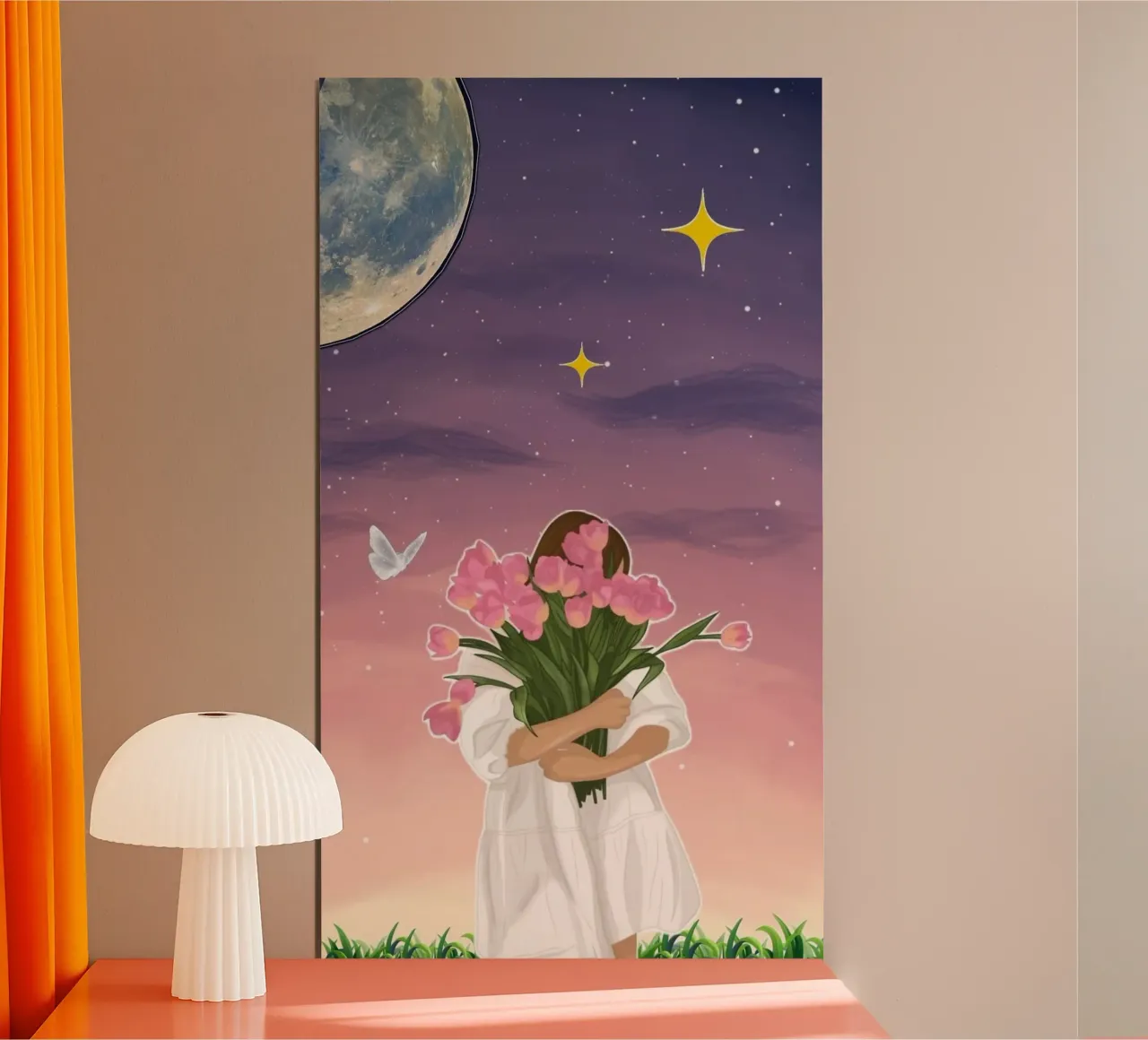 hold the flower in night poster da melts