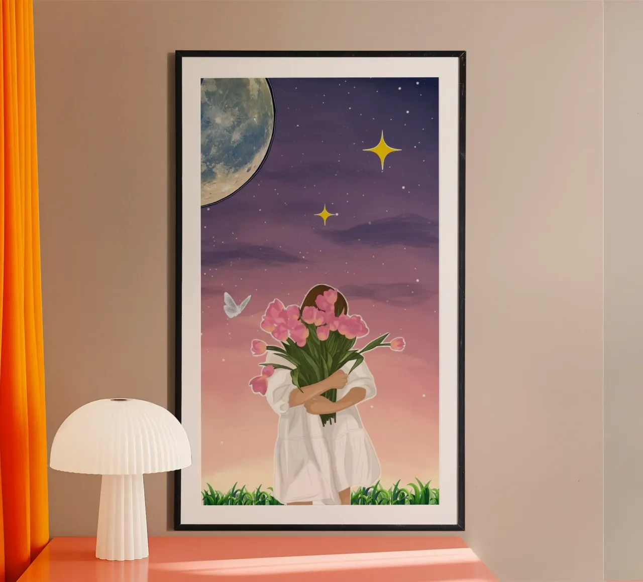 hold the flower in night poster da melts