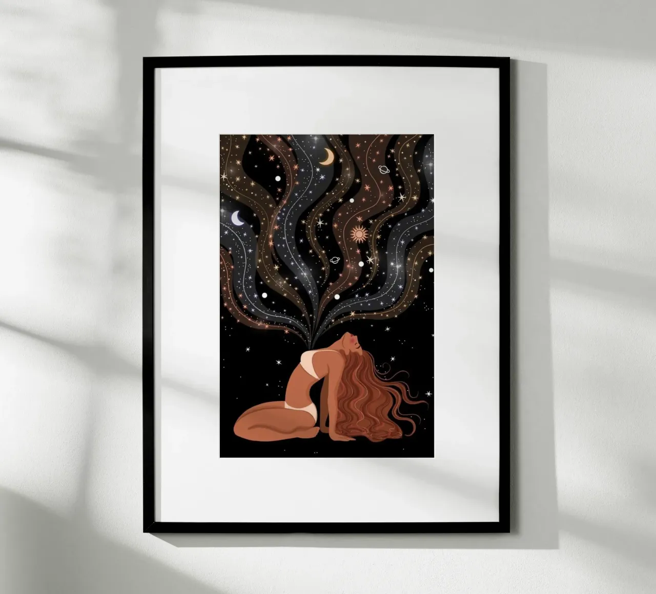 heart on sky poster con telaio in legno da melts