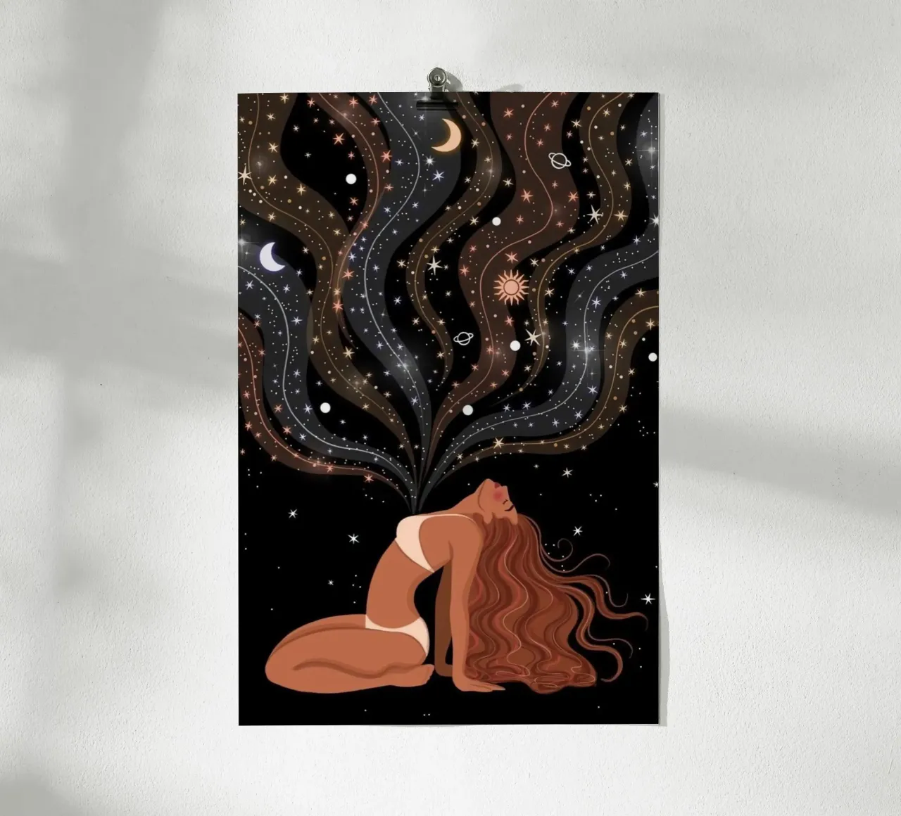 heart on sky poster con telaio in legno da melts