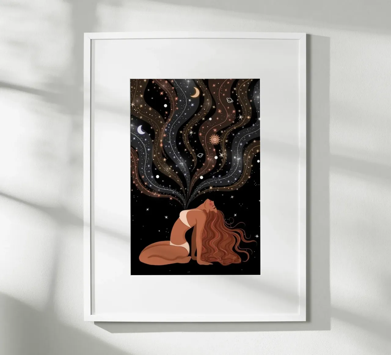 heart on sky poster con telaio in legno da melts