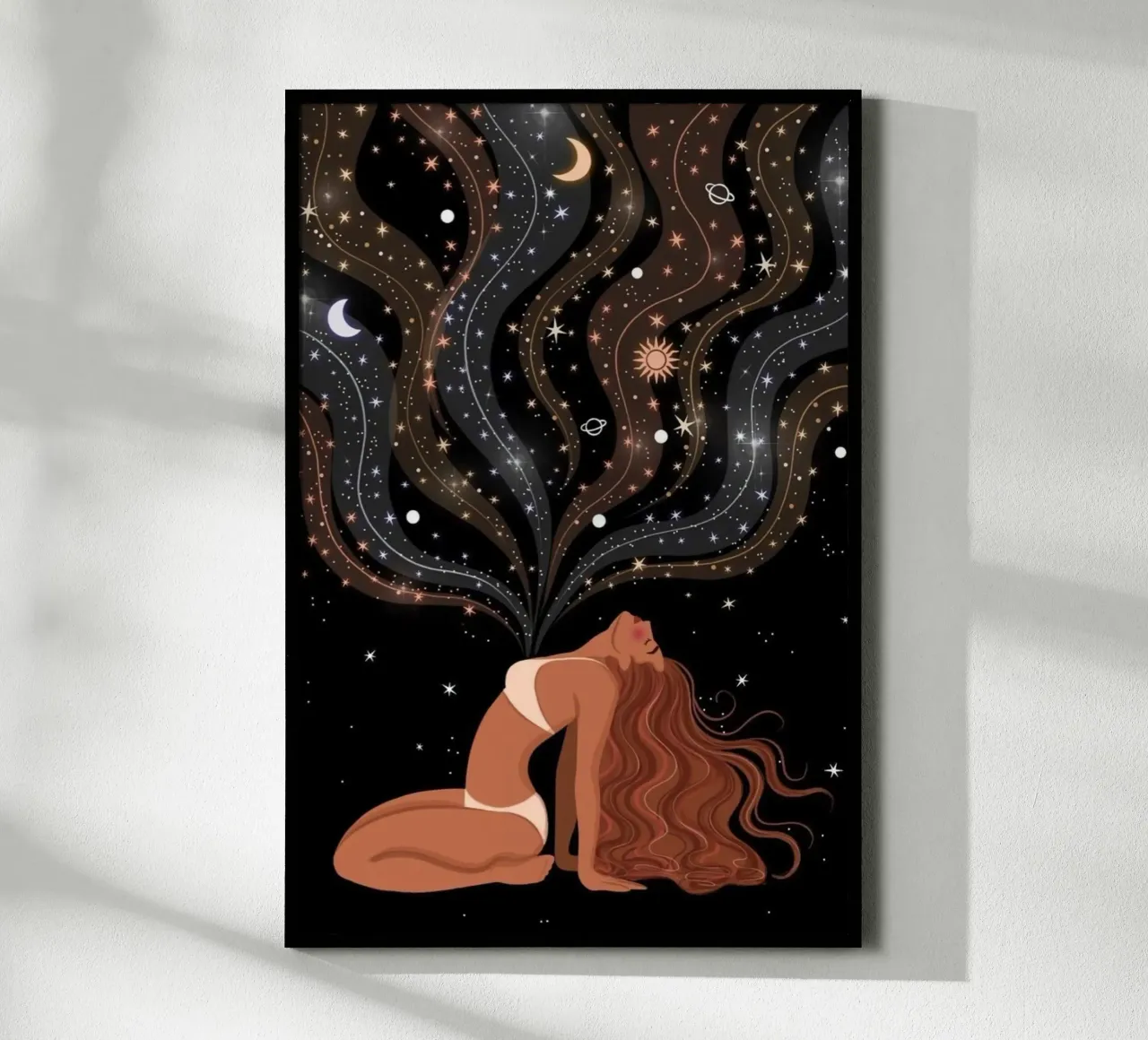 heart on sky poster con telaio in legno da melts