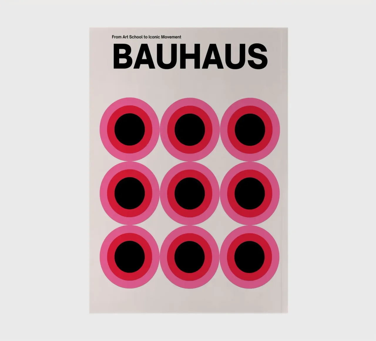 Bauhaus Circles - Art graphique abstrait carnet de notes de Casa Calm
