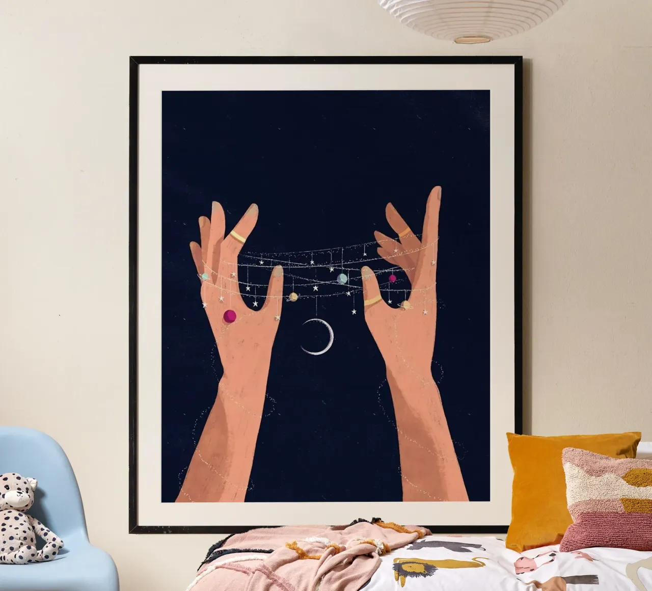 hand make the universe poster da hamily