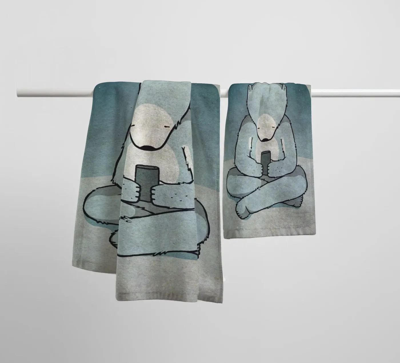 SMS towel by Kuba Gornowicz